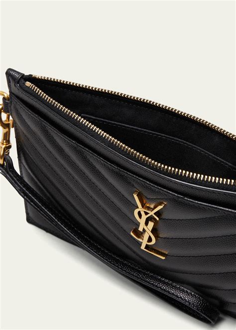 ysl black wristlet